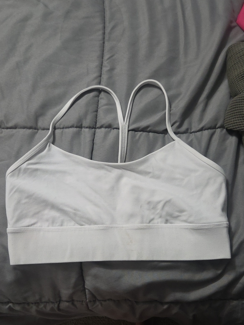 lululemon athletica White Seamless Strappy Crop Bralette